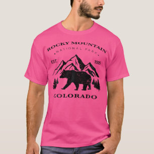 Camiseta Retro Vintage Rocky Mountain National Park Kies Be