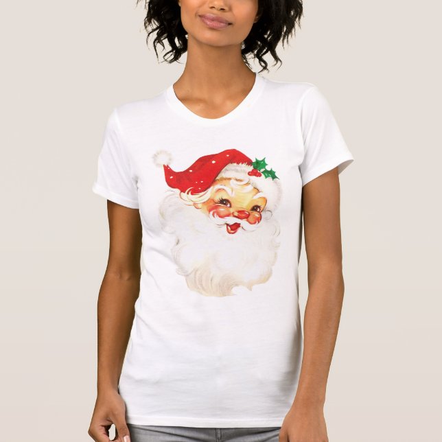 Camiseta Retro Vintage Santa Claus (Frente)