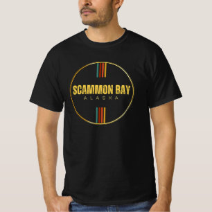 Camiseta Retro vintage Scammon Bay cidade de alaska, estado