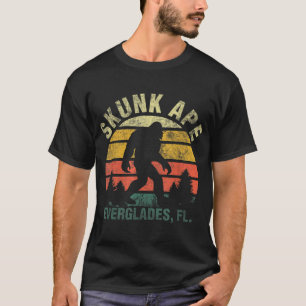 Camiseta Retro Vintage Skunk Ape Florida Everglades Bigfoot
