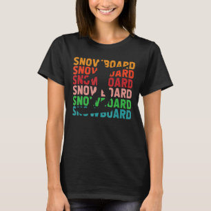 Camiseta Retro Vintage Snowboard Art For Men Women Snowb