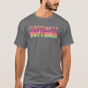 Camiseta Retro Vintage Softball Game Day Season