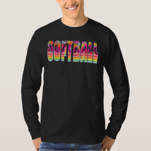 Camiseta Retro Vintage Softball Season Players Game Day Vib