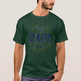 Camiseta Retro Vintage State of Idaho