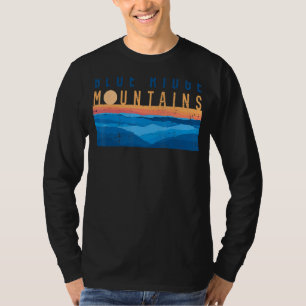 Camiseta Retro Vintage Sunset Blue Ridge Mounts Eua Moun