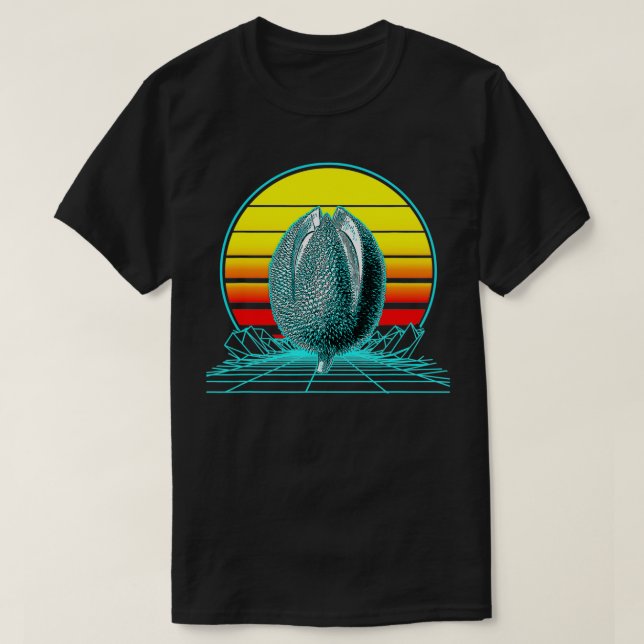 Camiseta Retro Vintage Sunset Durian (Frente do Design)