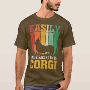 Camiseta Retro Vintage Sunset Facilmente Distraído Por Corg