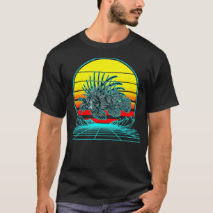 Camiseta Retro Vintage Sunset Lionfish