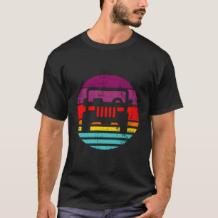 Camiseta Retro Vintage Sunset Summer Road 4X4 Truc