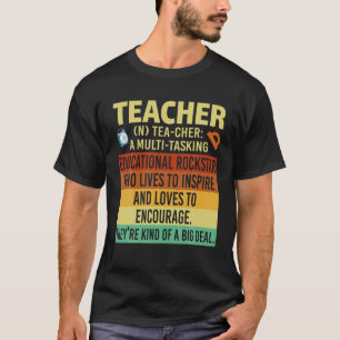 Camiseta Retro Vintage Teacher Definition Ensino Lover Te