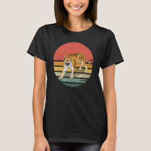 Camiseta Retro Vintage Tiger Sunset Tiger Animal