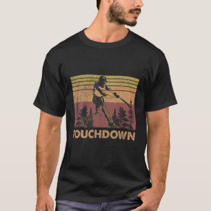 Camiseta Retro Vintage Touchdown Engraçado Baseball Softbal