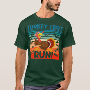 Camiseta Retro Vintage TURKEY CORRE FELIZMENTE A Ação DE Gr