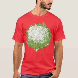 Camiseta Retro Vintage Vegetal Couve-flor Vegetari