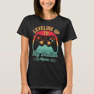 Camiseta Retro Vintage Video Gamer nivelando até Big Broth