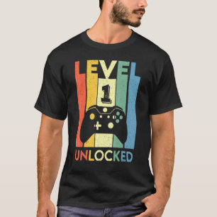 Camiseta Retro Vintage Videos games Controlador Nível 1 Des