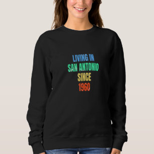 Camiseta Retro Vintage Vivendo em San Antonio desde 1960 Pr