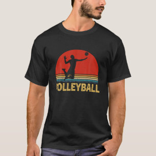 Camiseta Retro Vintage Voleibol Lover Afetado Coach Sp