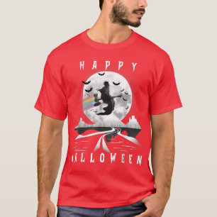 Camiseta Retro Vintage Witch Feliz Halloween Spookin Pumpki