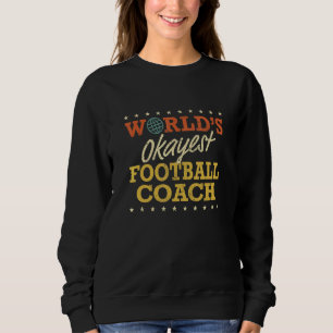 Camiseta Retro Vintage Worldu2019s Okayest Futebol Coach