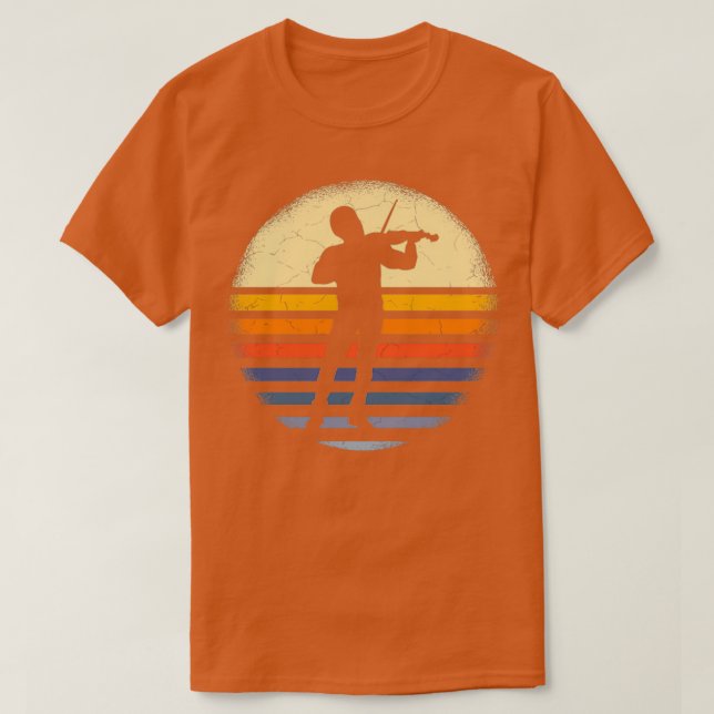 Camiseta Retro Violinista (Frente do Design)