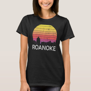 Camiseta Retro Virginia Roanoke Skyline Vintage Urban Build