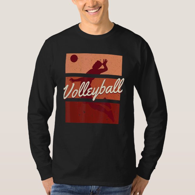 Camiseta Retro Voleibol Player Coach Vintage Beach (Frente)