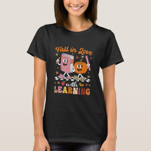Camiseta Retro Volte a se Apaixonar pelo Aprendizado Outono