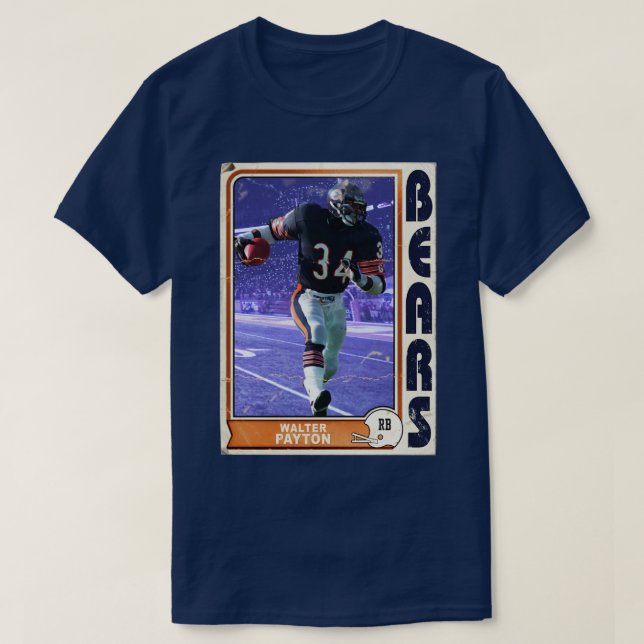 Camiseta Retro Walter Payton Trading d (Frente do Design)
