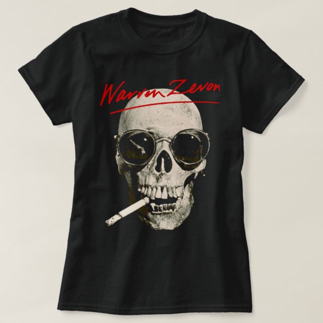 Camiseta Retro Warren Art Zevon Incrível Para Ventilador De (Frente do Design)