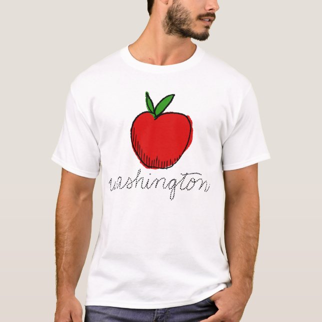 Camiseta Retro Washington Apple (Frente)
