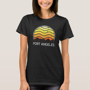 Camiseta Retro Washington Port Angeles Visitantes Skyline V