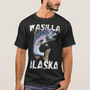 Camiseta Retro Wasilla AK Alaska Roupa Souvenir