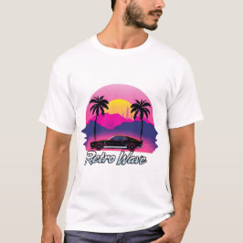 Camiseta “Retro Wave” Sunset Graphic