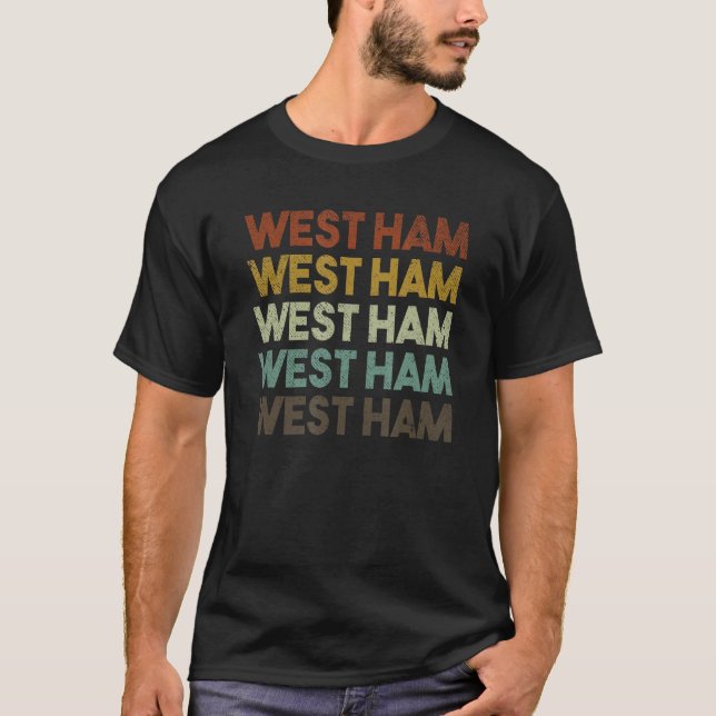 Camiseta Retro West Ham London (Frente)
