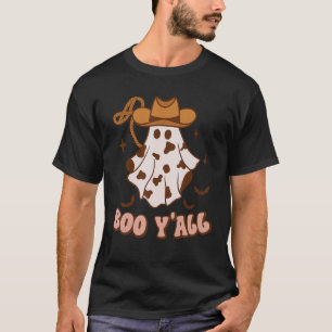 Camiseta Retro Western Halloween Boo Yu2019all Cowgirl Gho