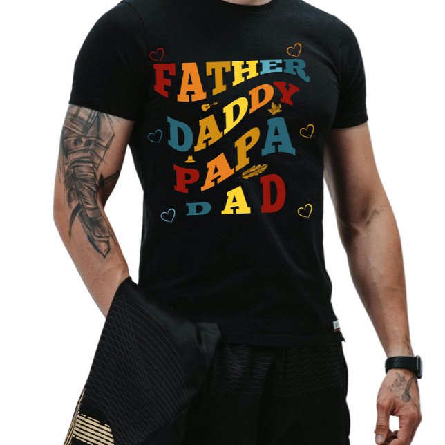 Camiseta Retro Western Padre, Pai, Papa, Pai (Criador carregado)