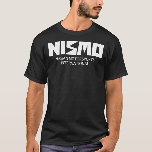 Camiseta Retro White Nismo Nissan Motorsport Logo Classic T (Frente)