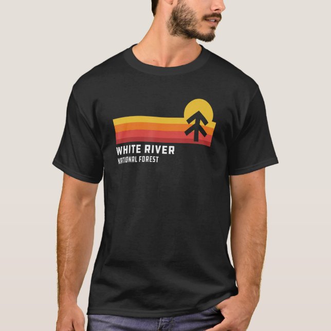 Camiseta Retro White River National Forest Colorado Glenwoo (Frente)
