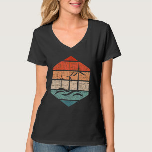 Camiseta Retro Wind Turbine Tower Technicic Renewable Ener
