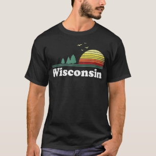 Camiseta Retro Wisconsin State Park WI Home Design