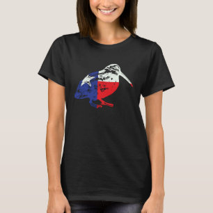 Camiseta Retro Woodcock Hunter Texas Flag Bogsucker Hokumpo