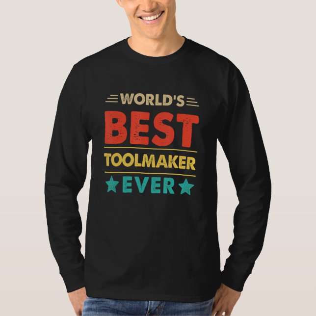 Camiseta Retro World's Best Toolmaker Ever (Frente)