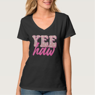 Camiseta Retro Yee Haw Howdy Rodeo País Ocidental Sul