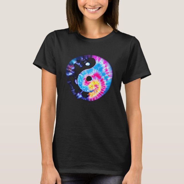Camiseta Retro YIN YANG Vibes Yoga Meditation Chi Gong Ying (Frente)