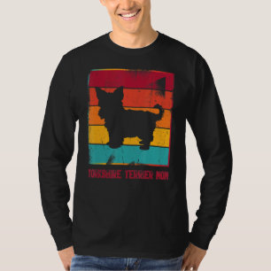 Camiseta Retro Yorkshire Terrier Mãe Proprietária Mãe Pet M