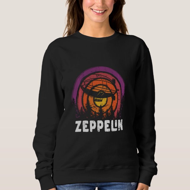 Camiseta Retro Zeppelin 70s 80s Dirigível Navio Zepelin Z (Frente)