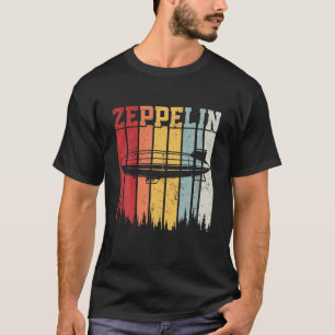 Camiseta Retro Zeppelin 70s 80s Dirigível Navio Zepelin Z