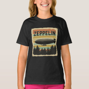 Camiseta Retro Zeppelin Dirigible Airship Zepelin Zepplin