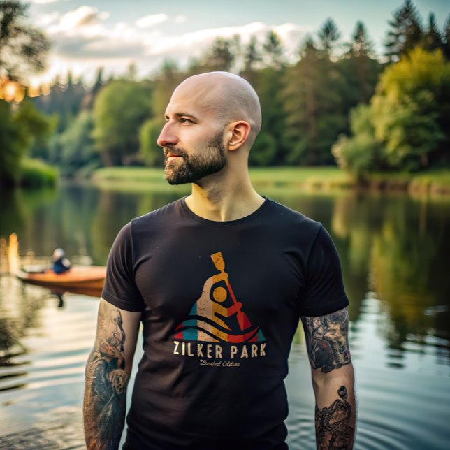 Camiseta Retro Zilker Park Kayaking (Criador carregado)